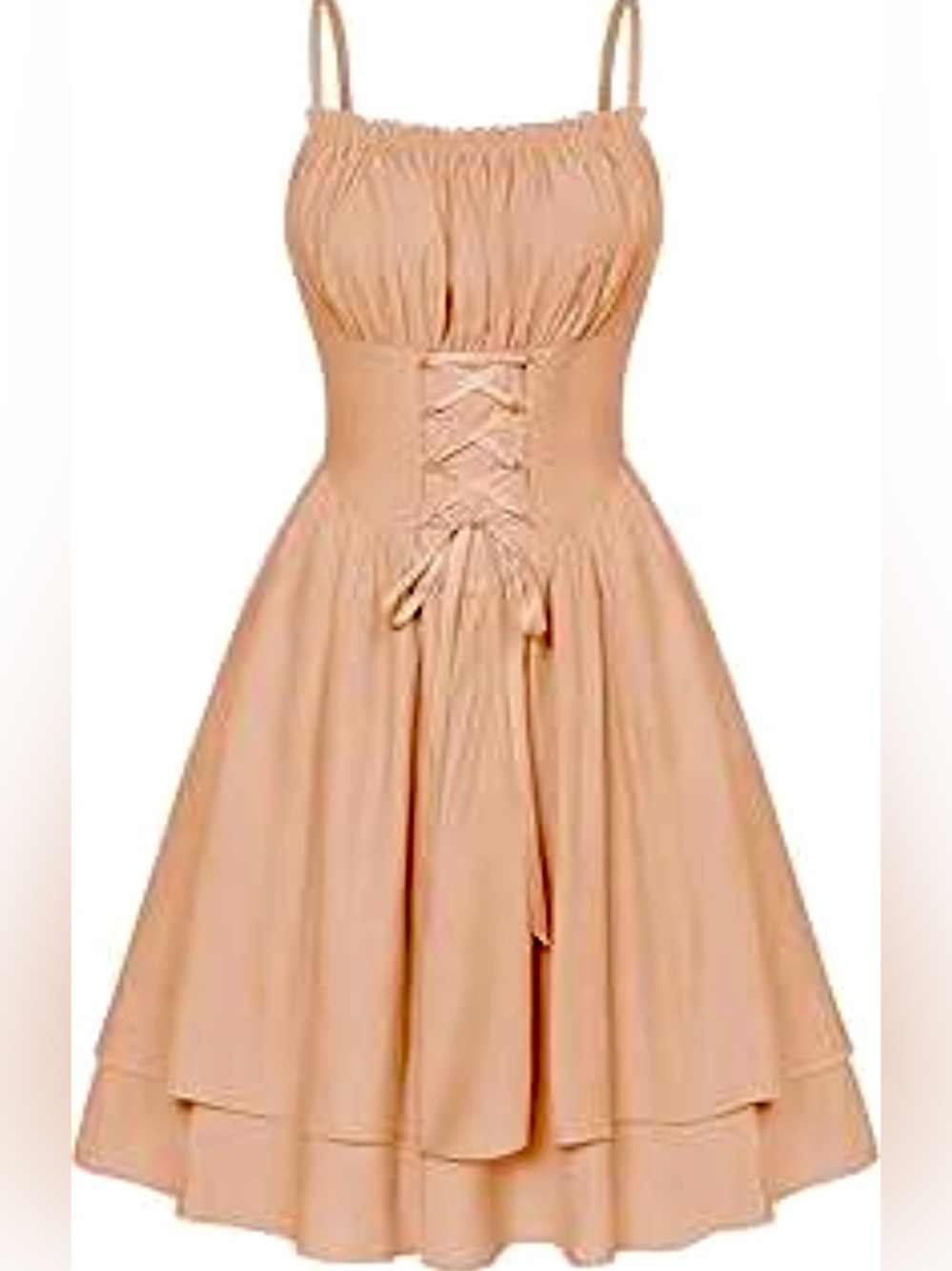 Scarlet Darkness pink corset sundress layered midi fairycore dress Large